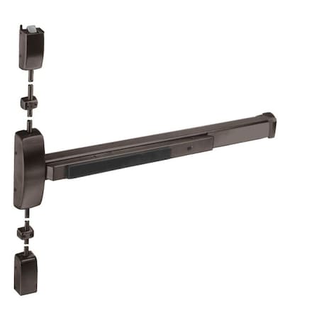 Sargent UL Fire Rated Xtr Hvy Dty 7' Surface Vertical Rod Exit Device Exit Only Left Hand Reverse for 37" to 128710J10BELHR7